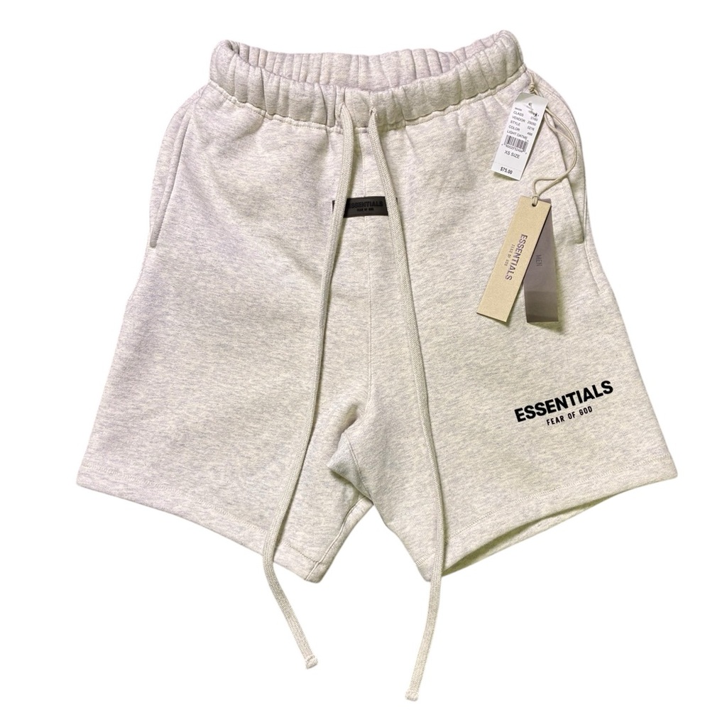 Fear of God Essentials Light Oatmeal Shorts